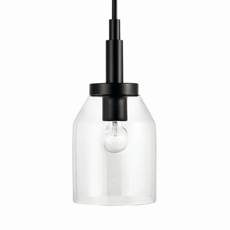 Kichler 52725BK One Light Mini Pendant, Black (4)