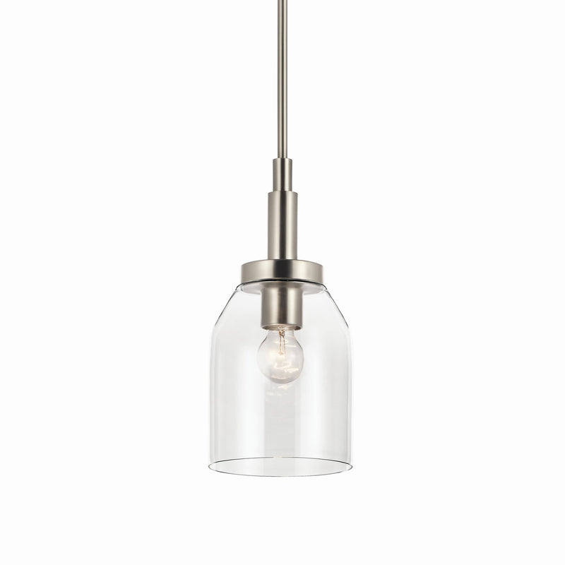 Kichler 52725NI One Light Mini Pendant, Brushed Nickel (2)