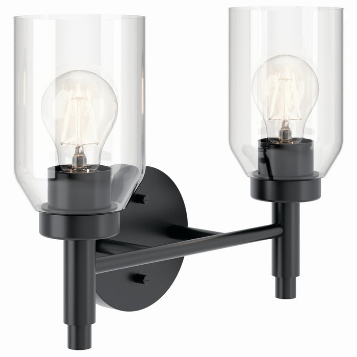 Kichler 55184BK Two Light Vanity, Black (2)