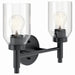 Kichler 55184BK Two Light Vanity, Black (2)