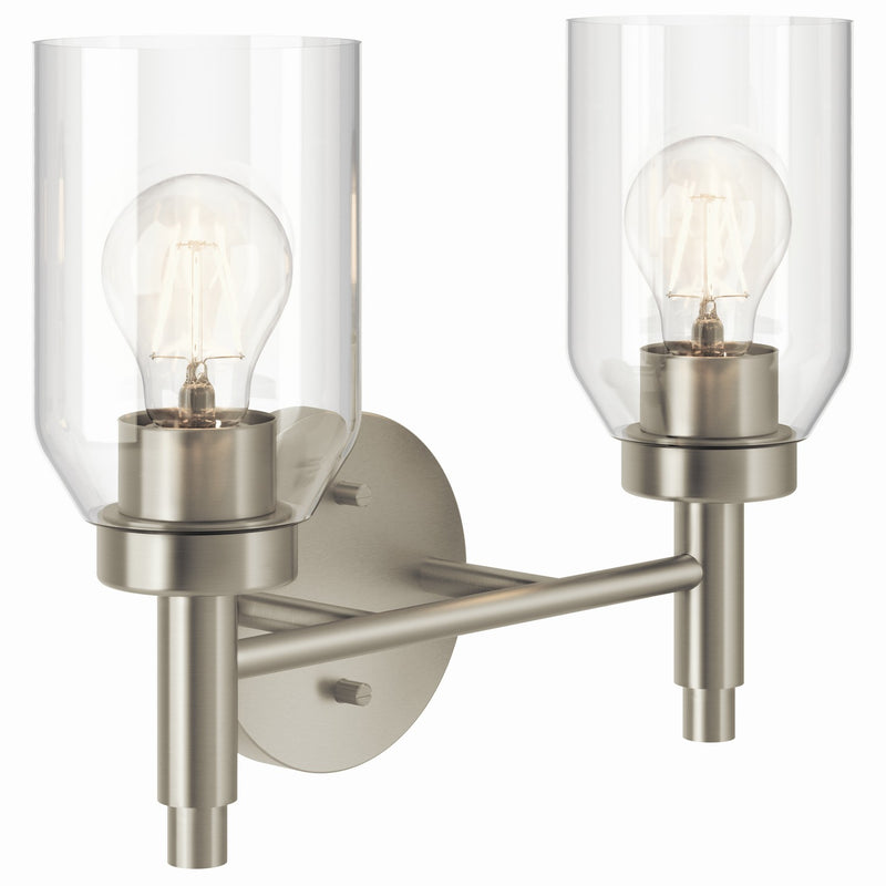 Kichler 55184NI Two Light Vanity, Brushed Nickel (2)