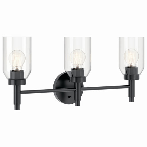 Kichler 55185BK Three Light Vanity, Black (2)