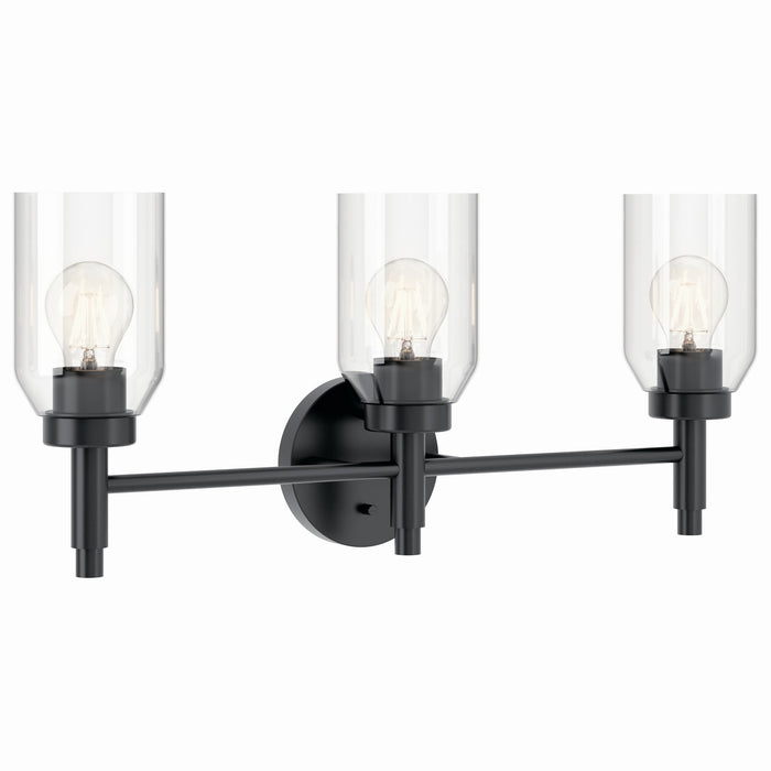 Kichler 55185BK Three Light Vanity, Black (2)