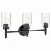 Kichler 55185BK Three Light Vanity, Black (2)