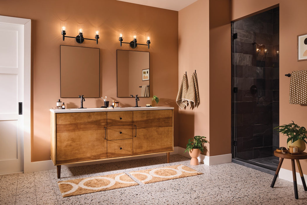 Kichler 55185BK Three Light Vanity, Black (6)