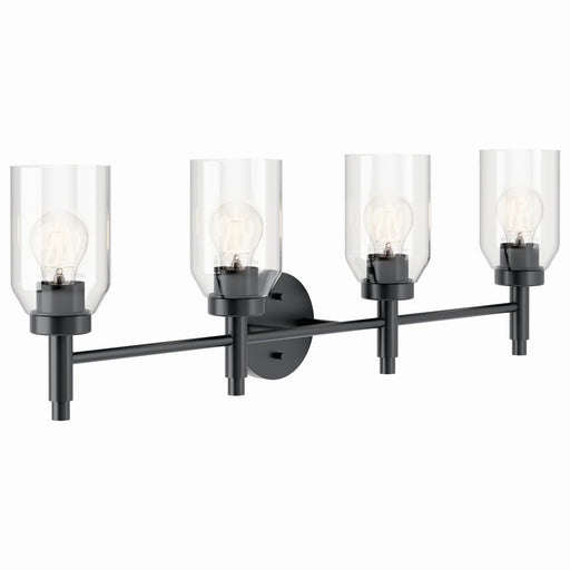 Kichler 55186BK Four Light Vanity, Black (2)