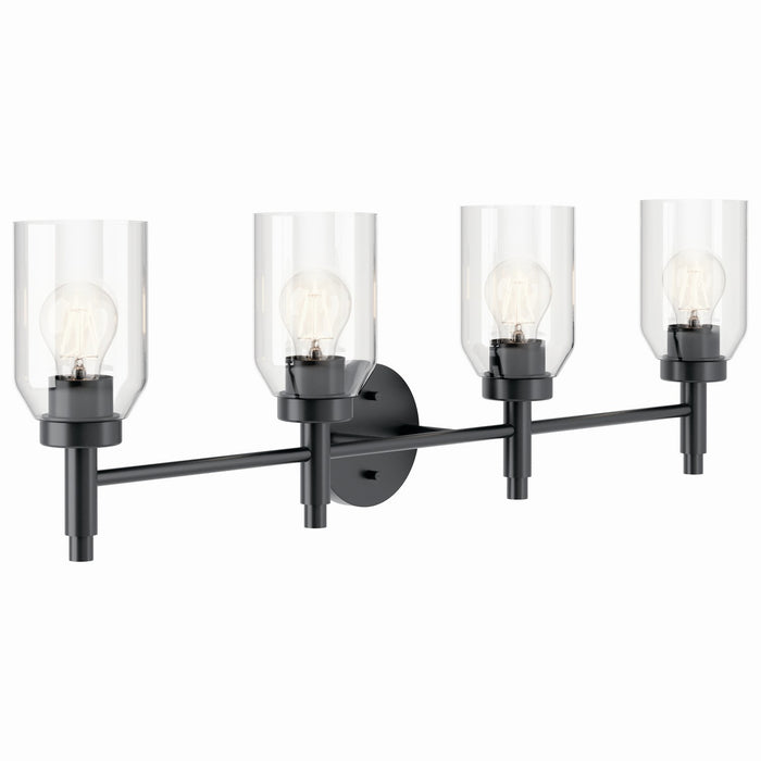 Kichler 55186BK Four Light Vanity, Black (2)