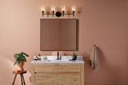 Kichler 55186BK Four Light Vanity, Black (5)