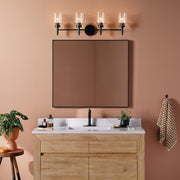 Kichler 55186BK Four Light Vanity, Black (6)