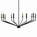 Kichler 52348BK Ten Light Chandelier, Black (2)