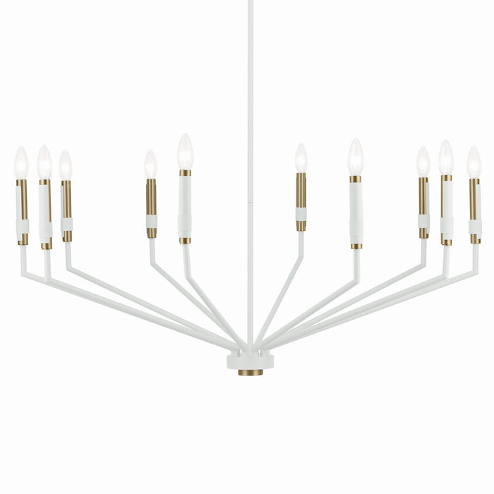 Kichler 52348WH Ten Light Chandelier, White (2)