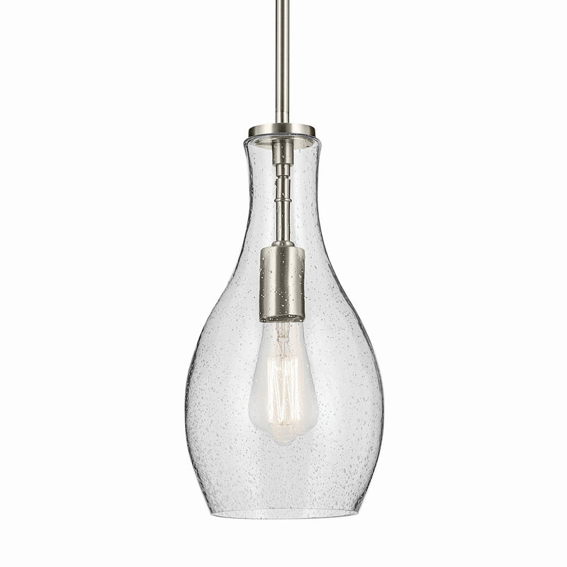 Kichler 42456NICS One Light Pendant, Brushed Nickel (2)