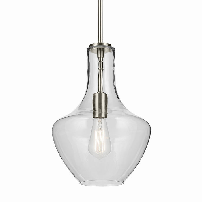 Kichler 42141NI One Light Pendant, Brushed Nickel (2)