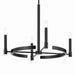 Kichler 52426BK Four Light Chandelier, Black (2)