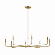Kichler 52521BNB Eight Light Chandelier, Brushed Natural Brass (2)