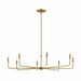 Kichler 52521BNB Eight Light Chandelier, Brushed Natural Brass (2)