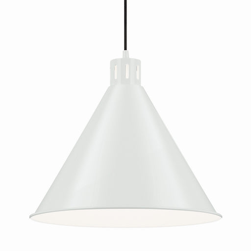 Kichler 52177WH One Light Pendant, White (2)