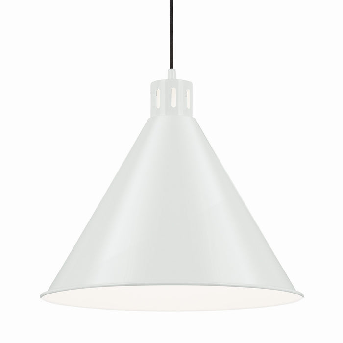 Kichler 52177WH One Light Pendant, White (2)