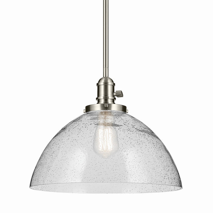 Kichler 43912NI One Light Pendant, Brushed Nickel (2)