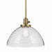 Kichler 43912NBR One Light Pendant, Natural Brass (2)