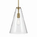 Kichler 42199NBR One Light Pendant, Natural Brass (2)