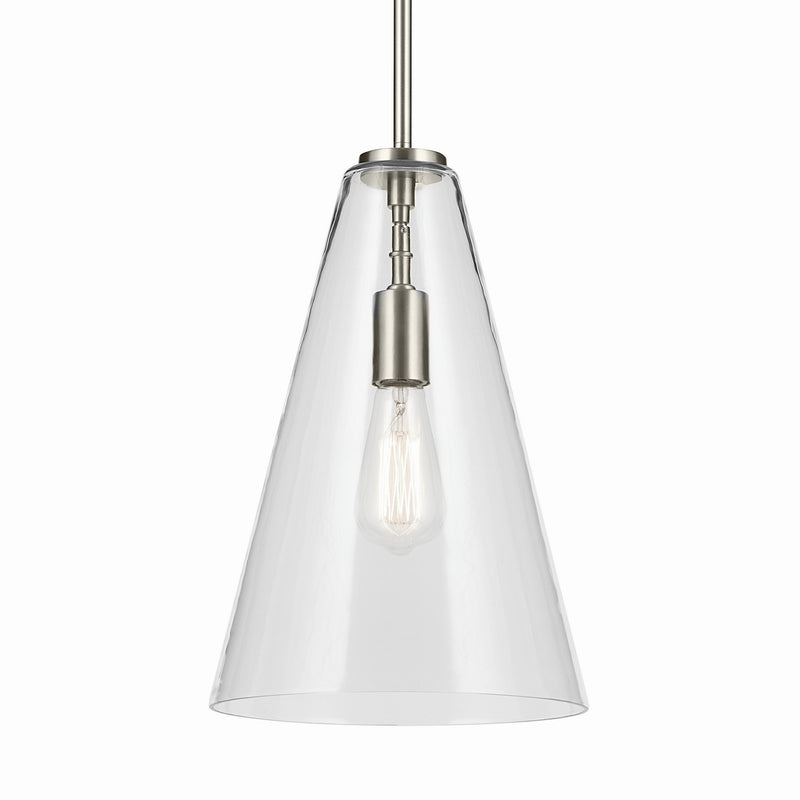 Kichler 42199NI One Light Pendant, Brushed Nickel (2)