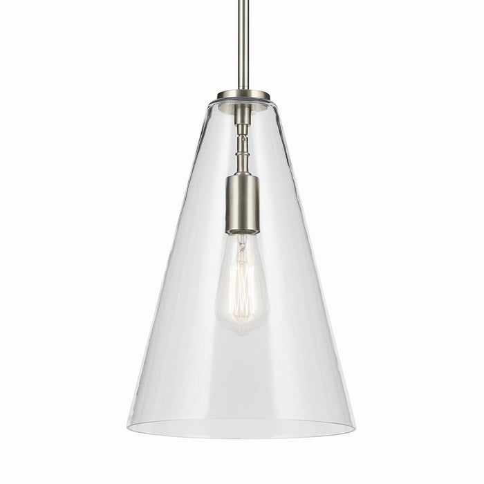 Kichler 42199NI One Light Pendant, Brushed Nickel (2)