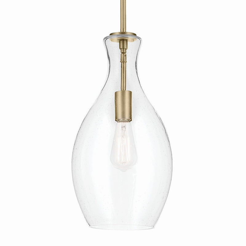 Kichler 42047NBRCS One Light Pendant, Natural Brass (2)