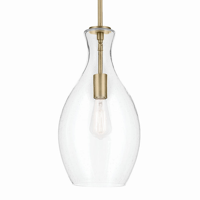 Kichler 42047NBRCS One Light Pendant, Natural Brass (2)
