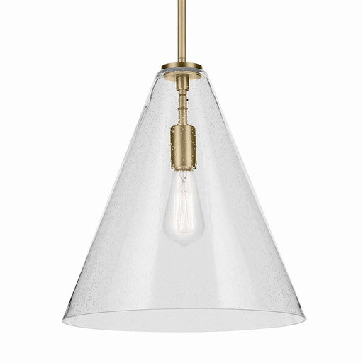 Kichler 42200NBRCS One Light Pendant, Natural Brass (2)