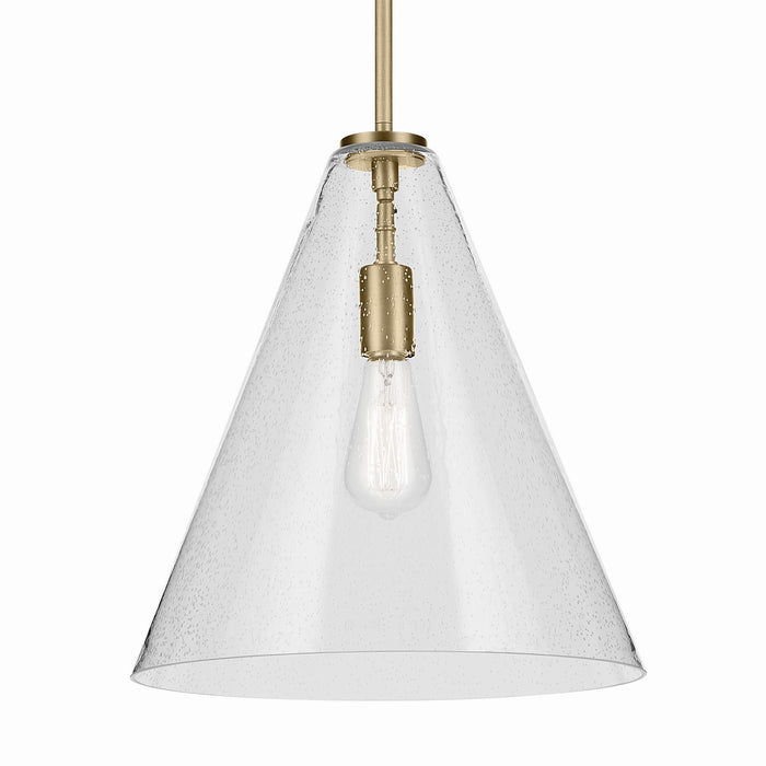 Kichler 42200NBRCS One Light Pendant, Natural Brass (2)