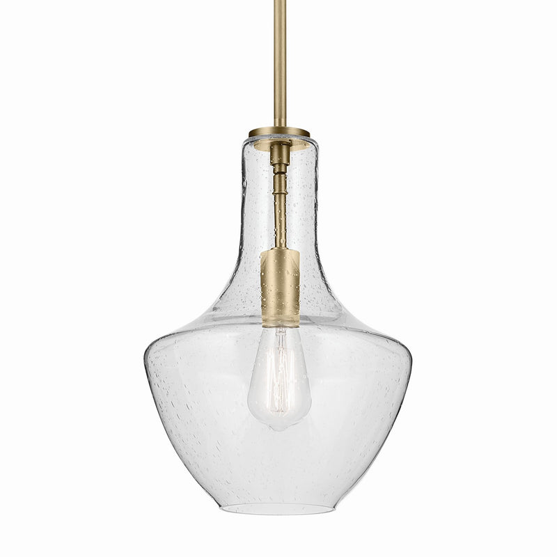 Kichler 42141NBRCS One Light Pendant, Natural Brass (2)