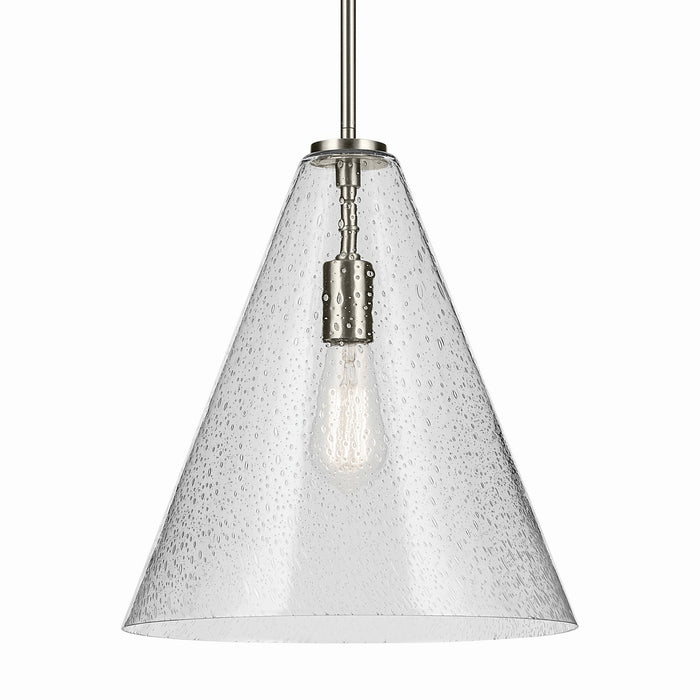 Kichler 42200NICS One Light Pendant, Brushed Nickel (2)
