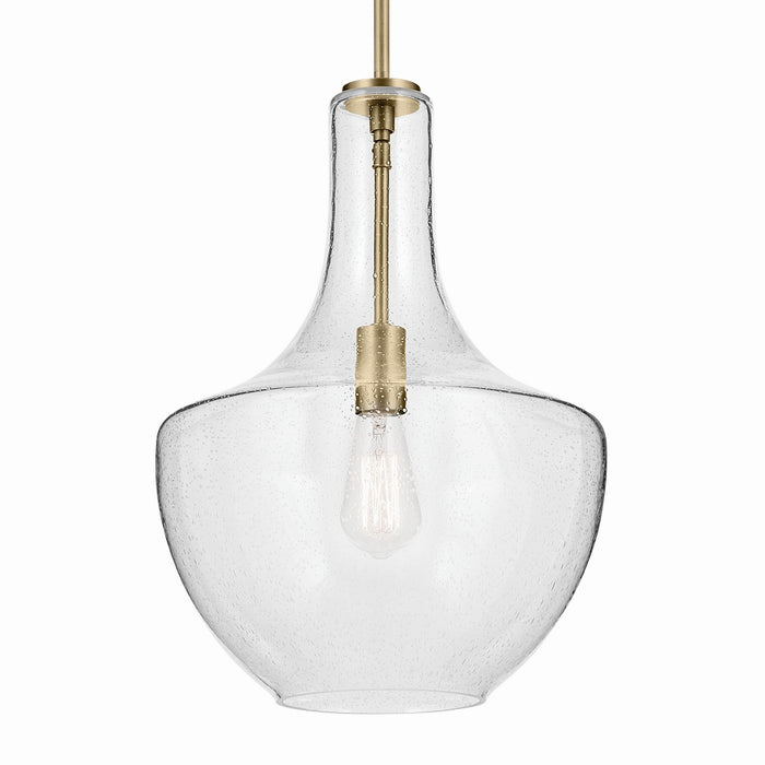 Kichler 42046NBRCS One Light Pendant, Natural Brass (2)