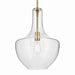 Kichler 42046NBRCS One Light Pendant, Natural Brass (2)