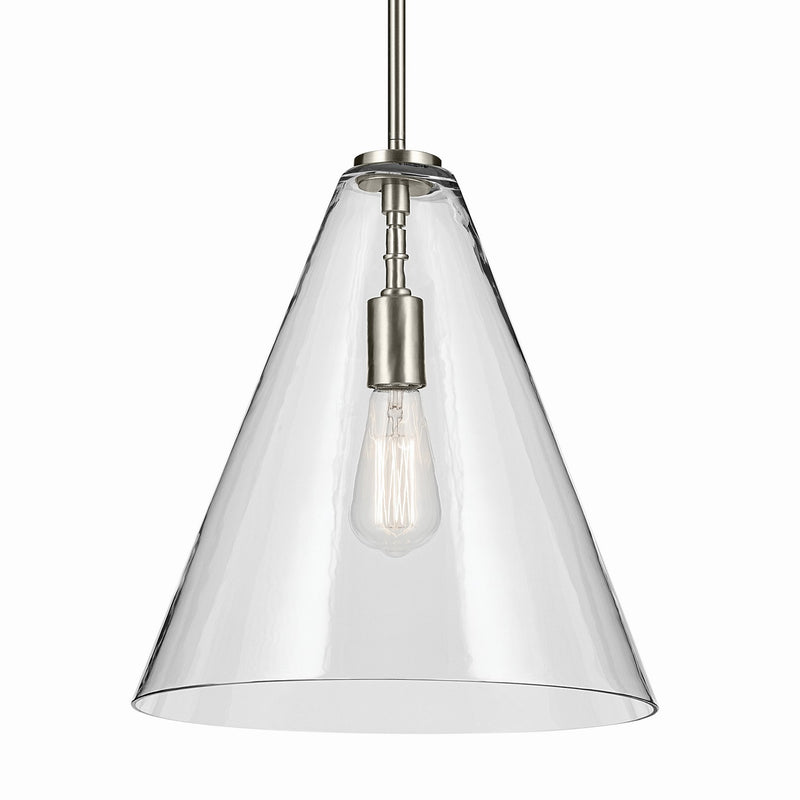 Kichler 42200NI One Light Pendant, Brushed Nickel (2)