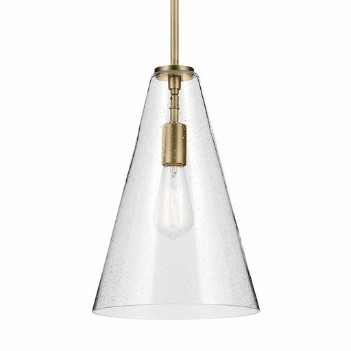 Kichler 42199NBRCS One Light Pendant, Natural Brass (2)