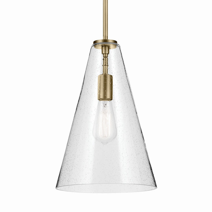Kichler 42199NBRCS One Light Pendant, Natural Brass (2)
