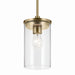 Kichler 43996NBR One Light Mini Pendant, Natural Brass (2)