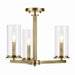 Kichler 43997NBR Three Light Chandelier, Natural Brass (2)