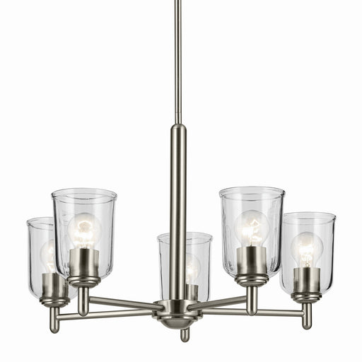 Kichler 43671NICLR Five Light Chandelier, Brushed Nickel (2)