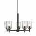 Kichler 43671OZCLR Five Light Chandelier, Olde Bronze (2)