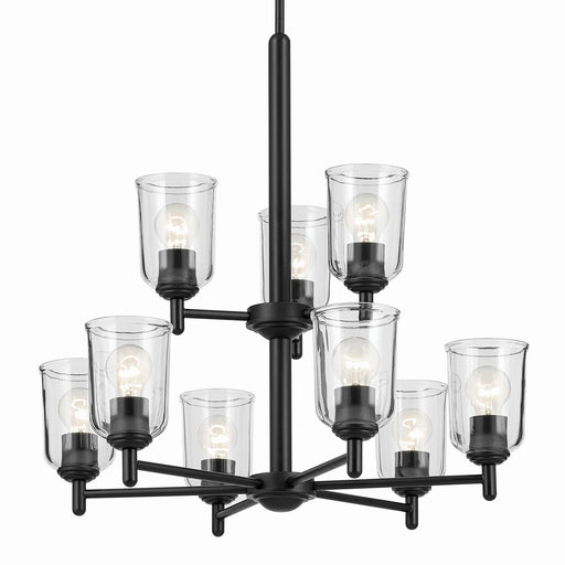 Kichler 43672BKCLR Nine Light Chandelier, Black (2)