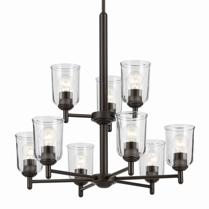 Kichler 43672OZCLR Nine Light Chandelier, Olde Bronze (2)