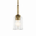 Kichler 43674NBRCLR One Light Mini Pendant, Natural Brass (2)