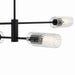 Kichler 52681BK Four Light Linear Chandelier, Black (2)