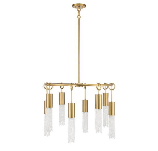Savoy House 1-1366-8-322 Eight Light Chandelier, Warm Brass (2)
