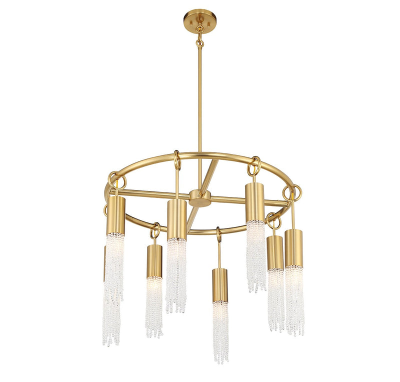 Savoy House 1-1366-8-322 Eight Light Chandelier, Warm Brass (4)