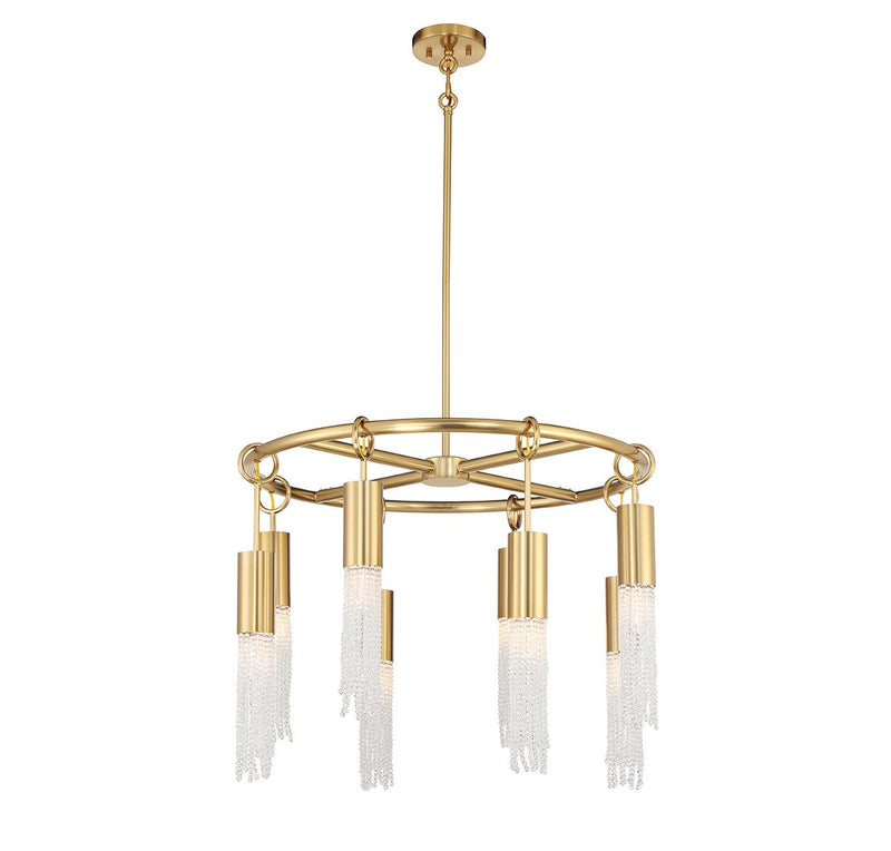 Savoy House 1-1366-8-322 Eight Light Chandelier, Warm Brass (5)
