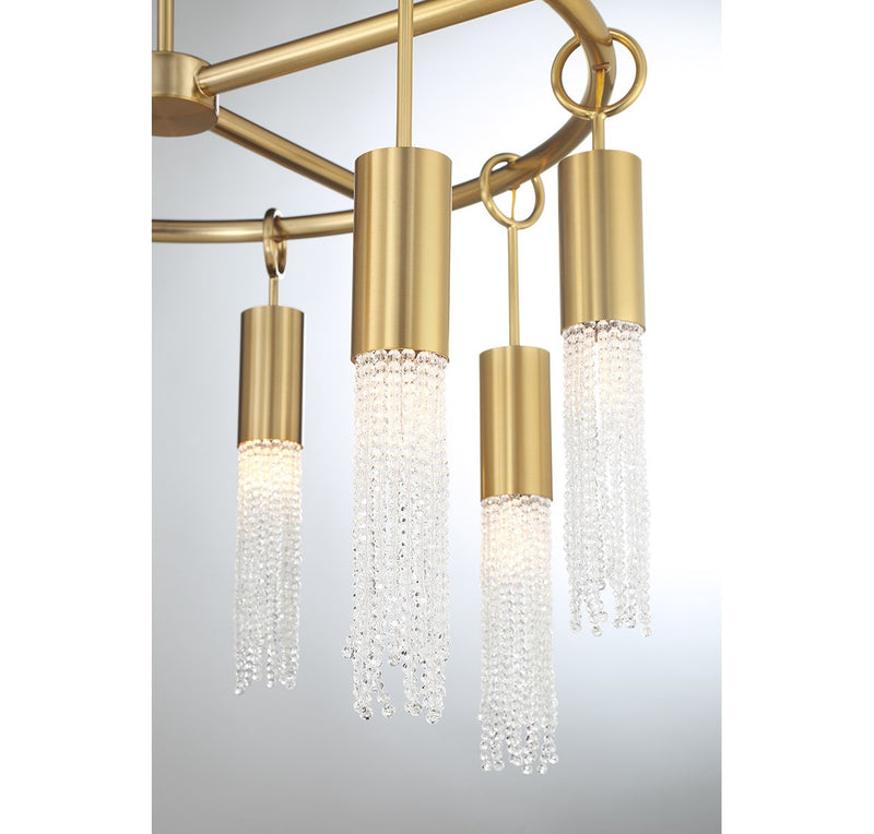 Savoy House 1-1366-8-322 Eight Light Chandelier, Warm Brass (6)